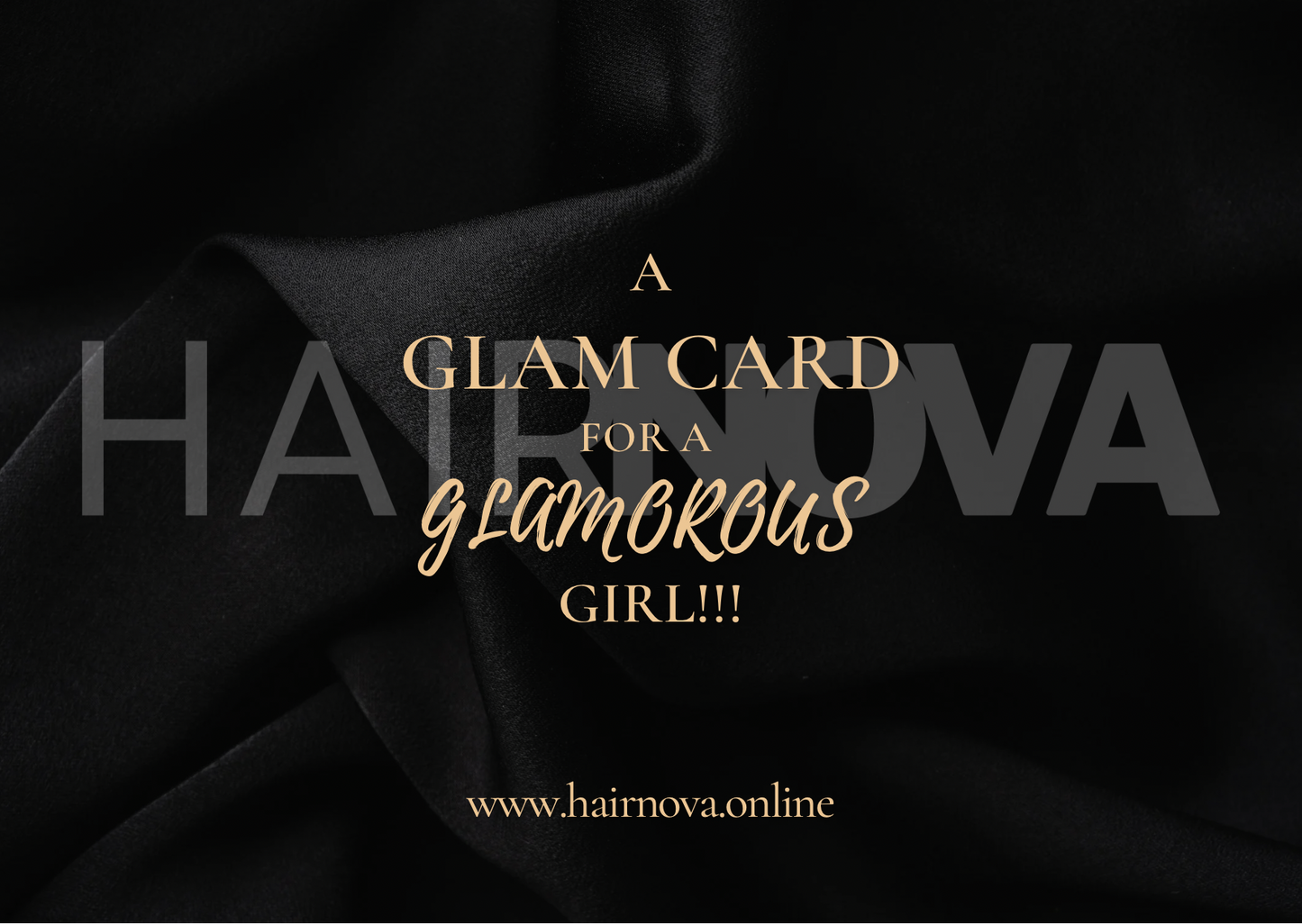 HairNova Glam Card