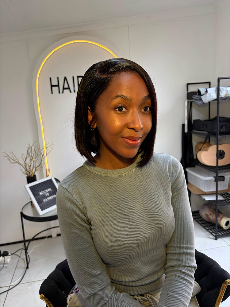 HairNova Straight Blunt Bob Unit