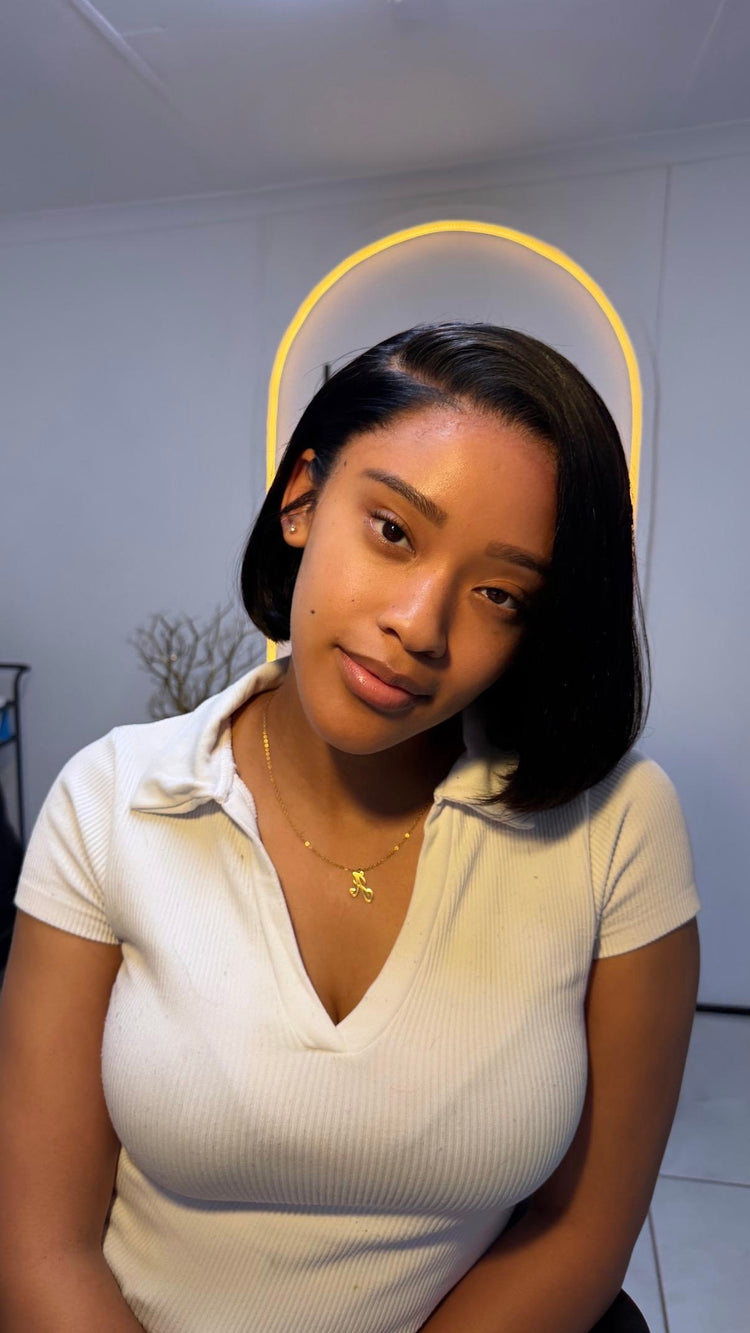 HairNova Bone Straight Bob Unit